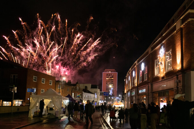 Maidenhead Christmas Light Switch On